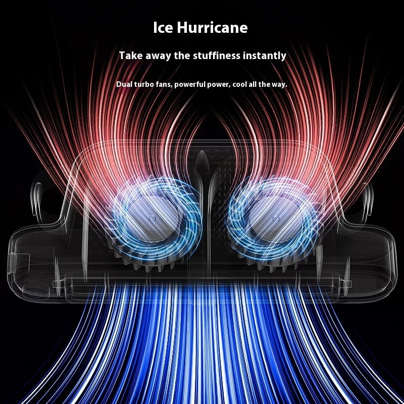 Car Turbine USB Fan - Ultra Quiet, No-Blade Rear Seat Cooling with 3 Speeds
